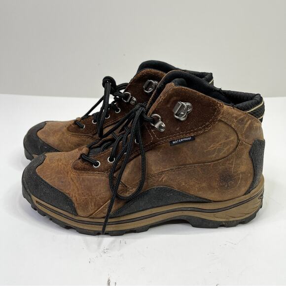 Timberland Men's Tan and Black Hiking Boots - Picture 2 of 11